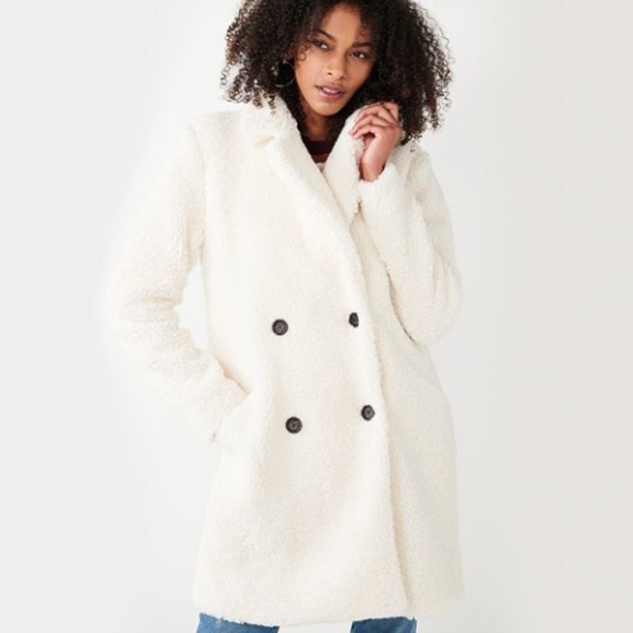 ivory teddy coat